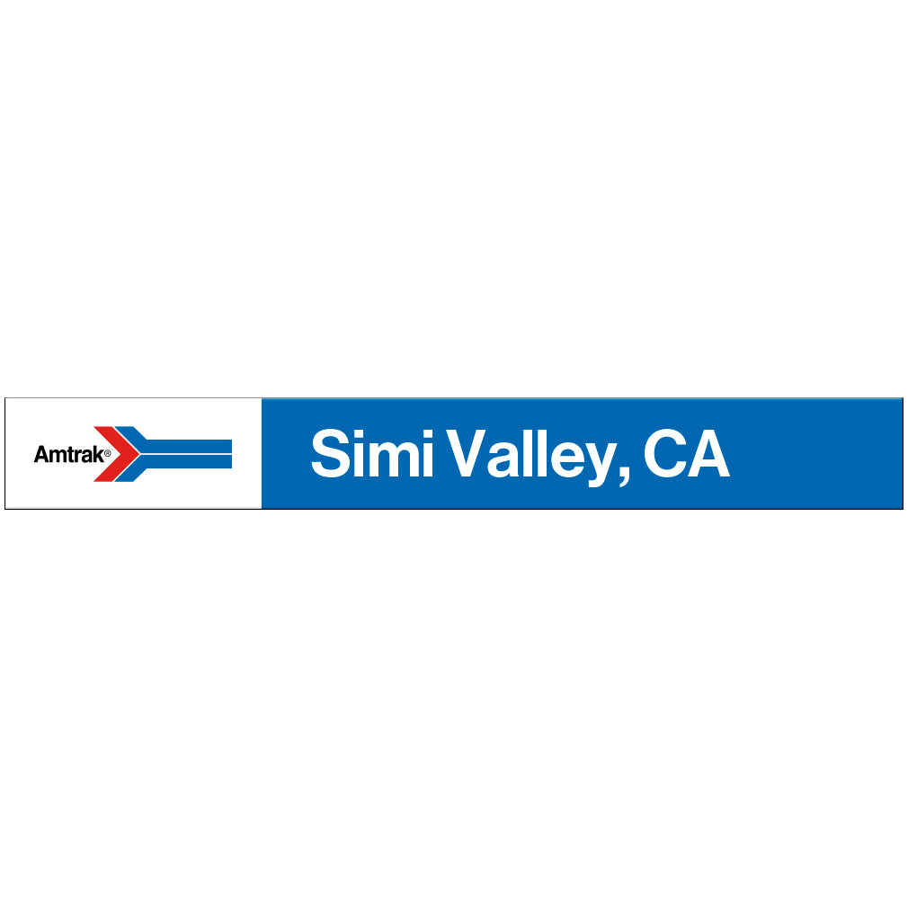 Amtrak Retro Simi Valley, CA Station Sign
