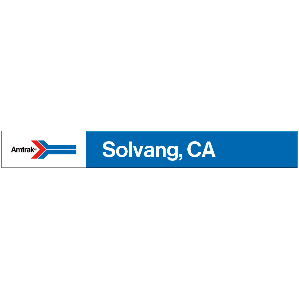 Amtrak Retro Solvang, CA Station Sign