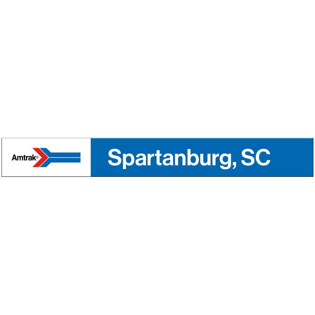 Amtrak Retro Spartanburg, SC Station Sign