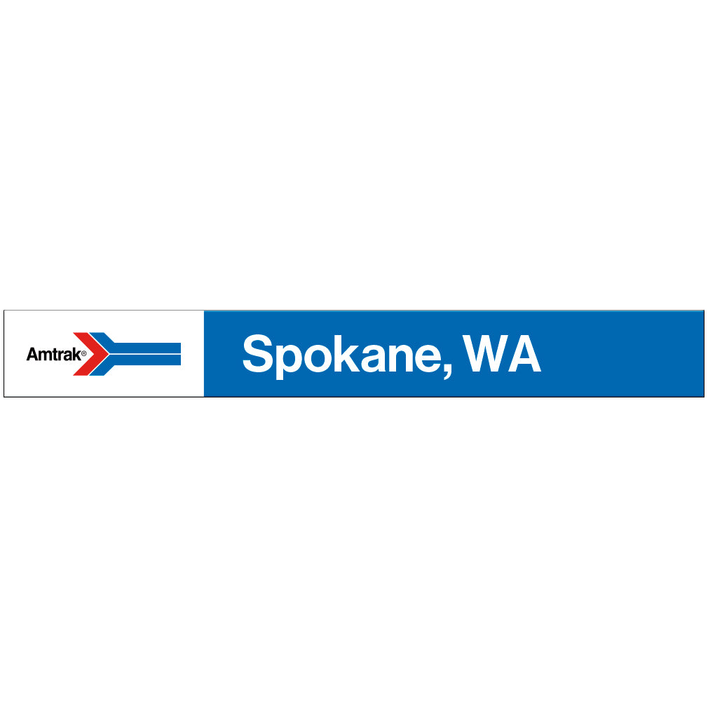 Amtrak Retro Spokane, WA Station Sign
