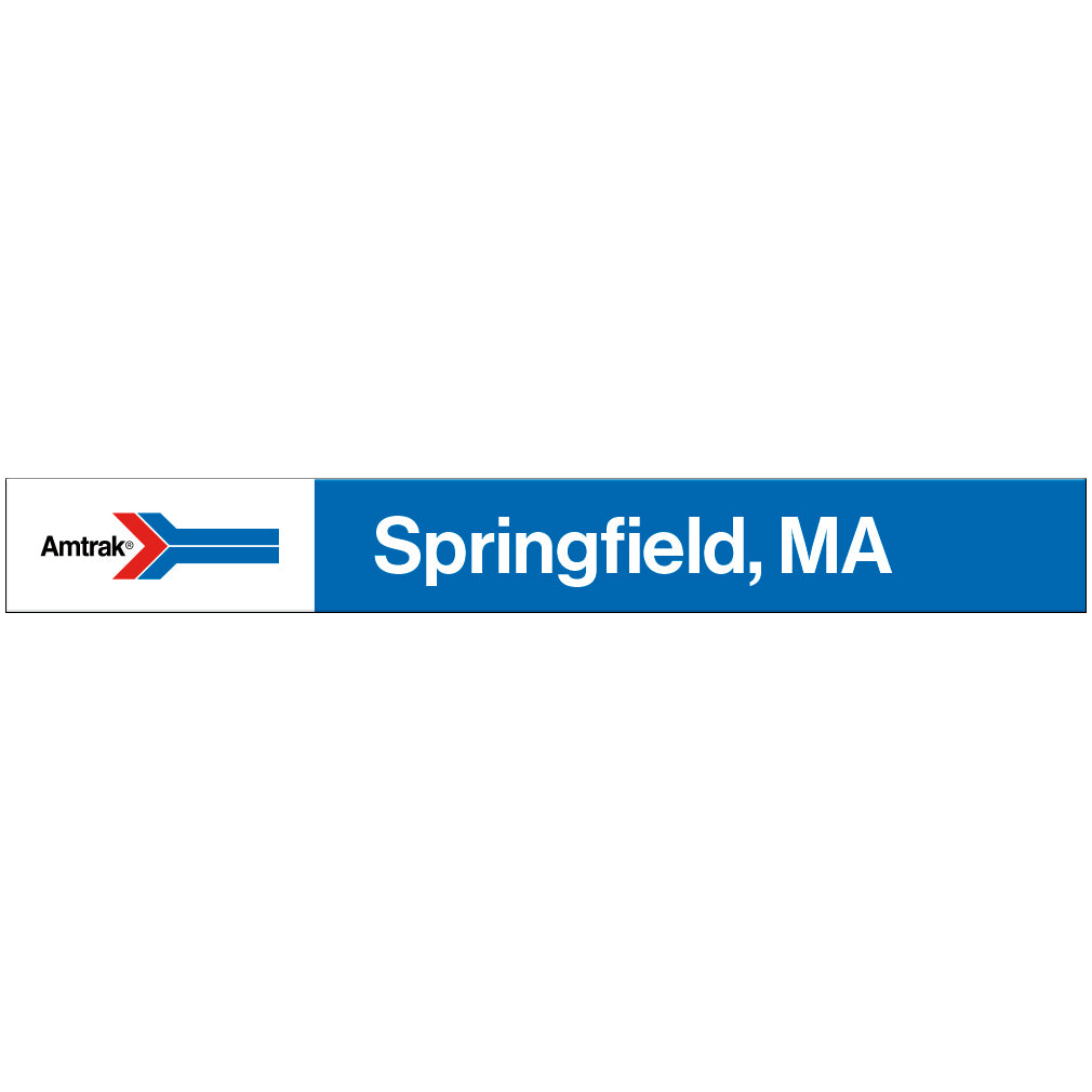 Amtrak Retro Springfield, MA Station Sign