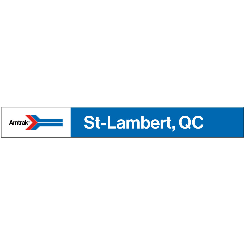Amtrak Retro St-Lambert, QC Station Sign