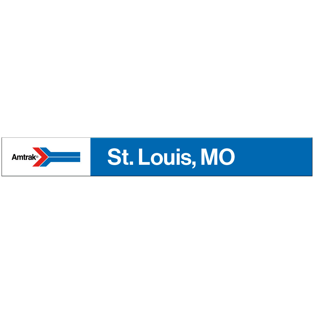 Amtrak Retro St. Louis, MO Station Sign