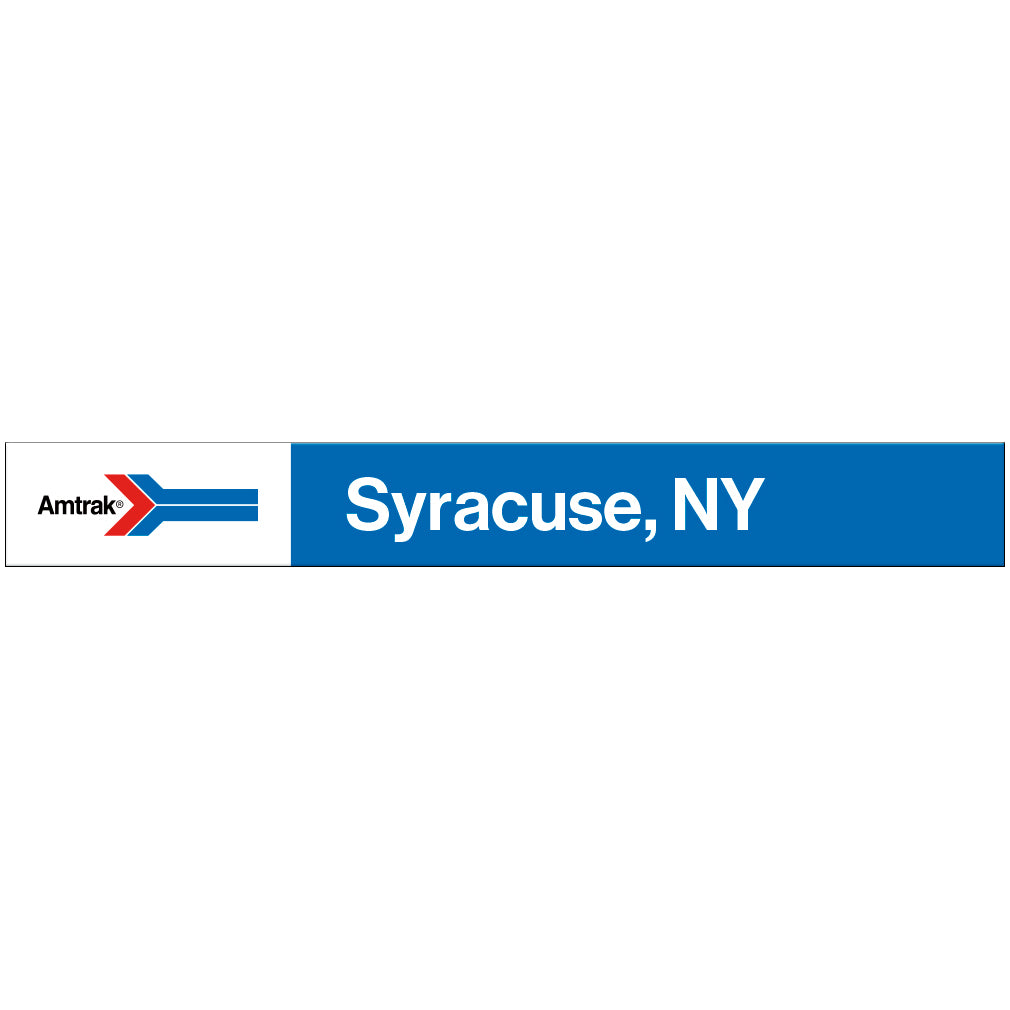 Amtrak Retro Syracuse, NY Station Sign