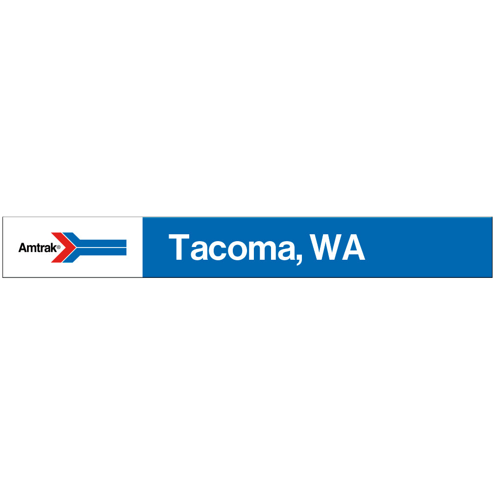 Amtrak Retro Tacoma, WA Station Sign