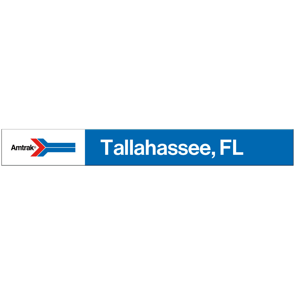 Amtrak Retro Tallahassee, FL Station Sign