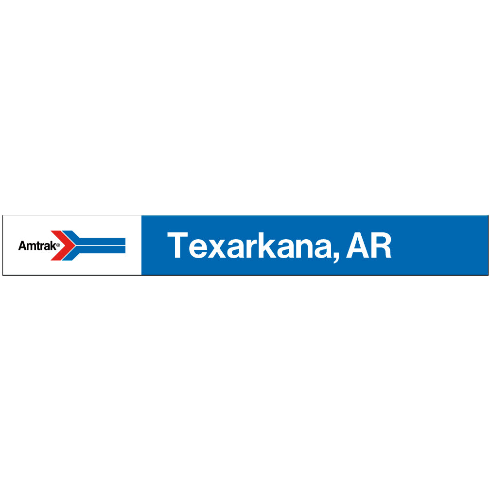 Amtrak Retro Texarkana, AR Station Sign