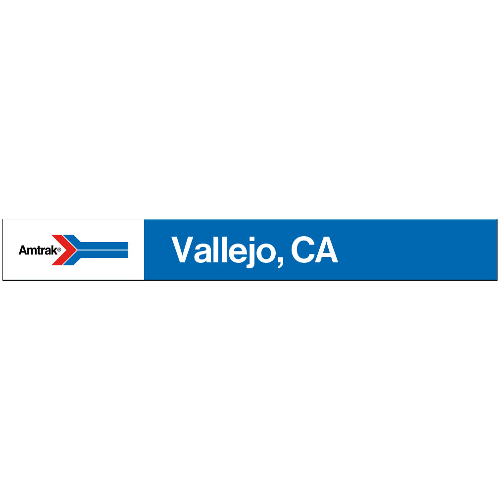 Amtrak Retro Vallejo, CA Station Sign