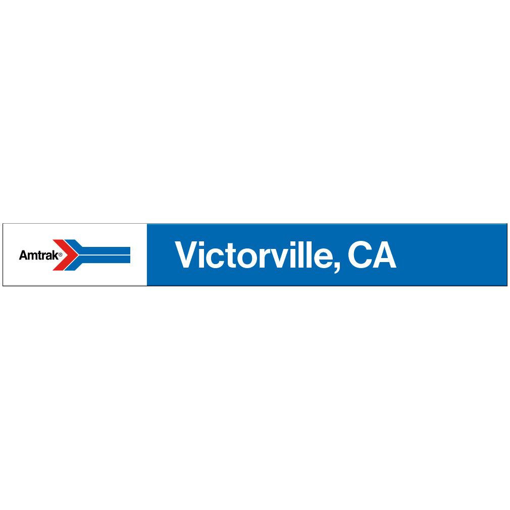 Amtrak Retro Victorville, CA Station Sign