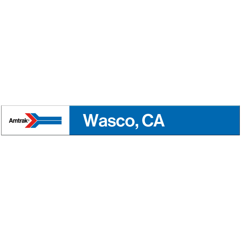 Amtrak Retro Wasco, CA Station Sign
