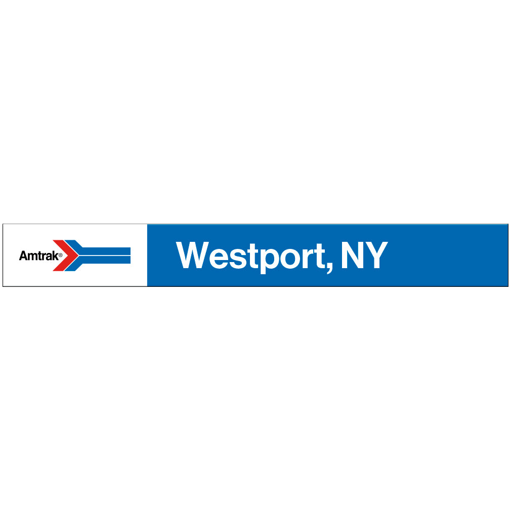Amtrak Retro Westport, NY Station Sign