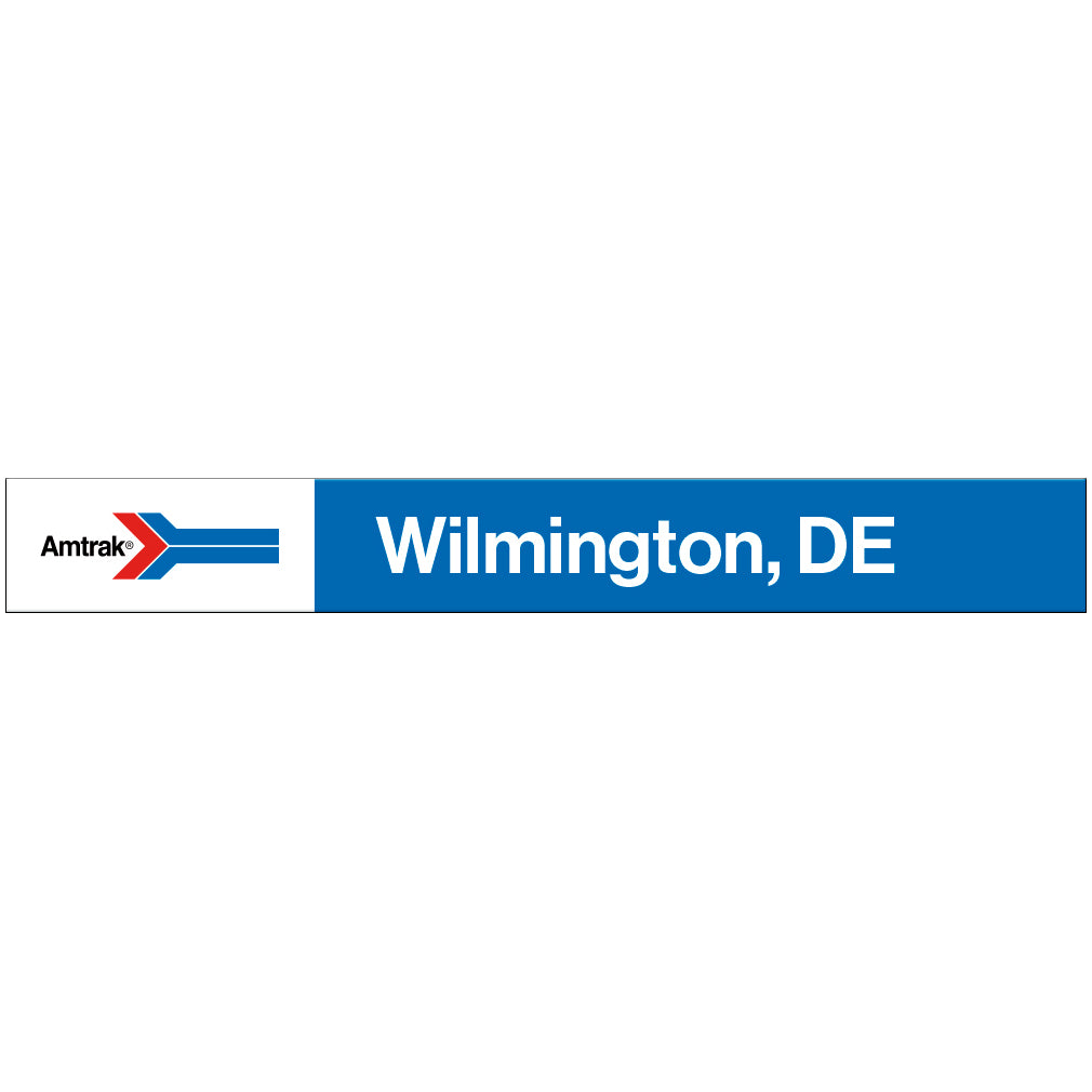 Amtrak Retro Wilmington, DE Station Sign