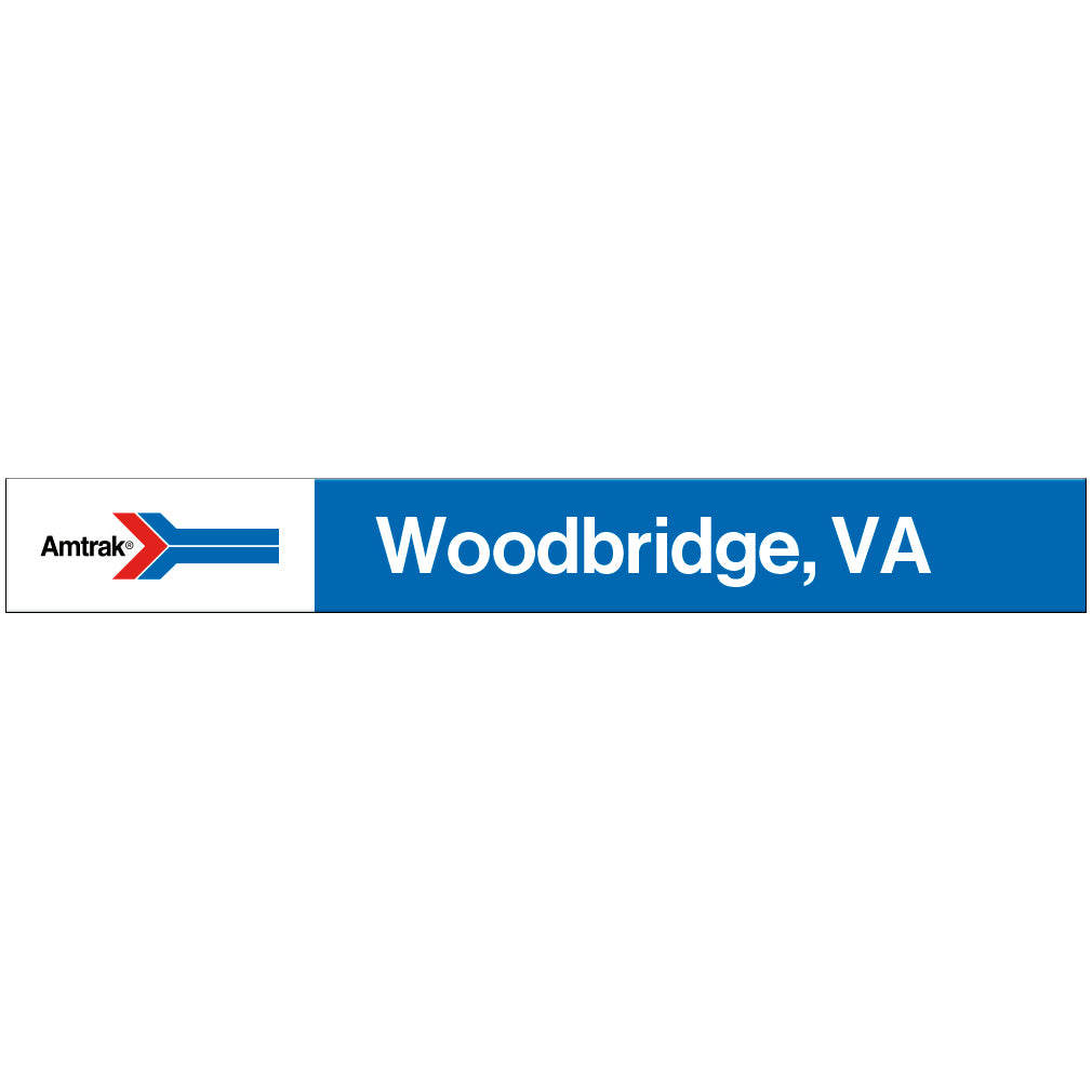 Amtrak Retro Woodbridge, VA Station Sign