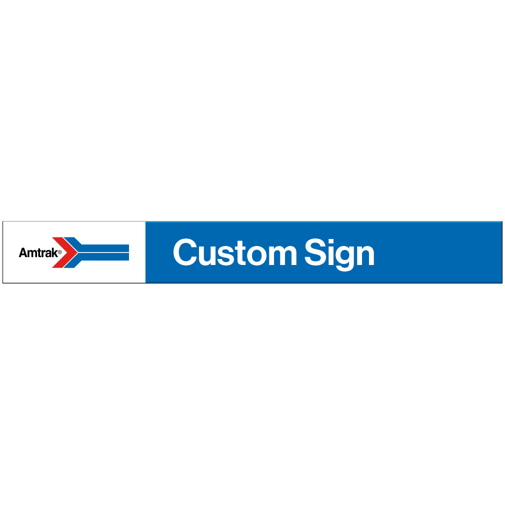 Amtrak Retro Custom Station Sign