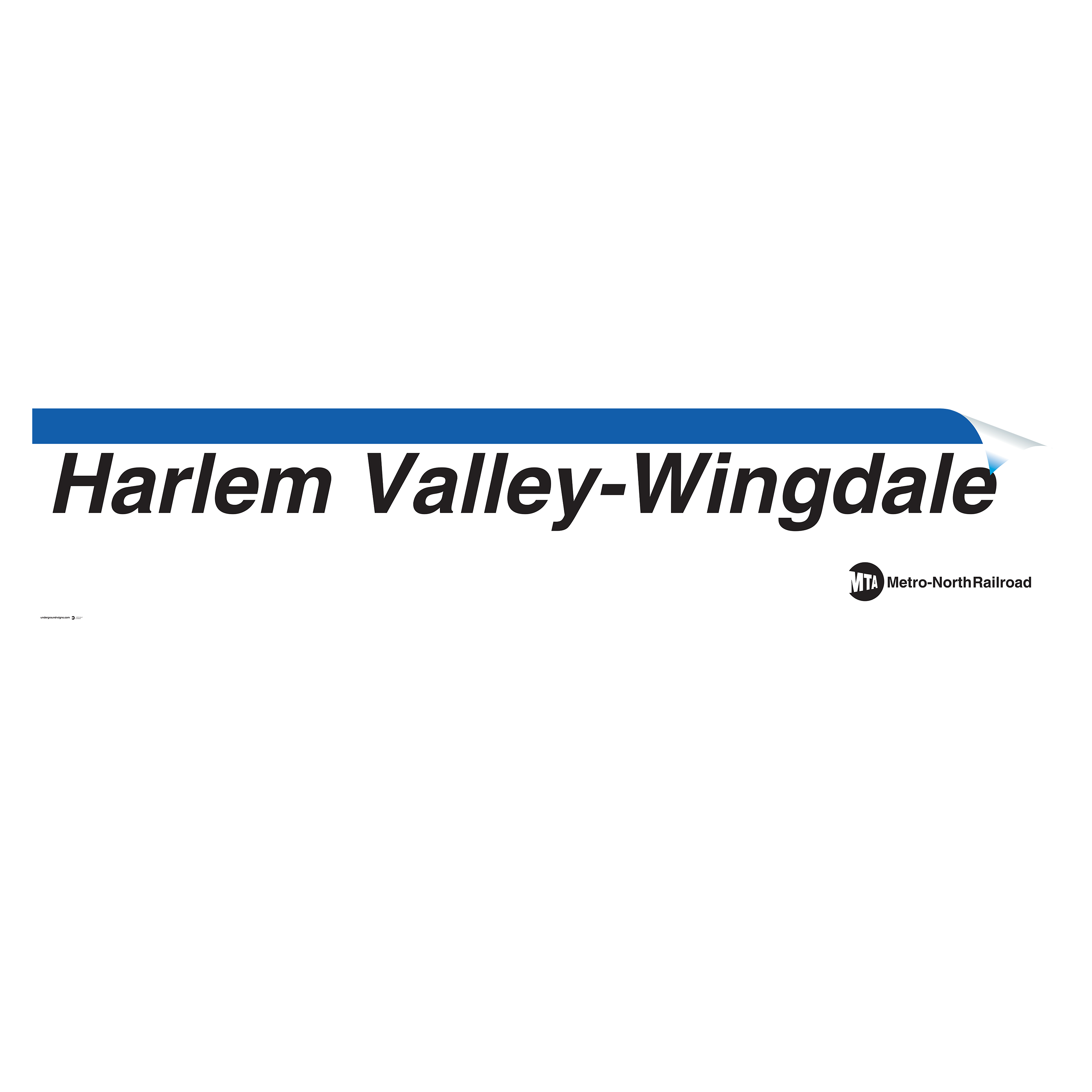 Harlem Valley-Wingdale Sign