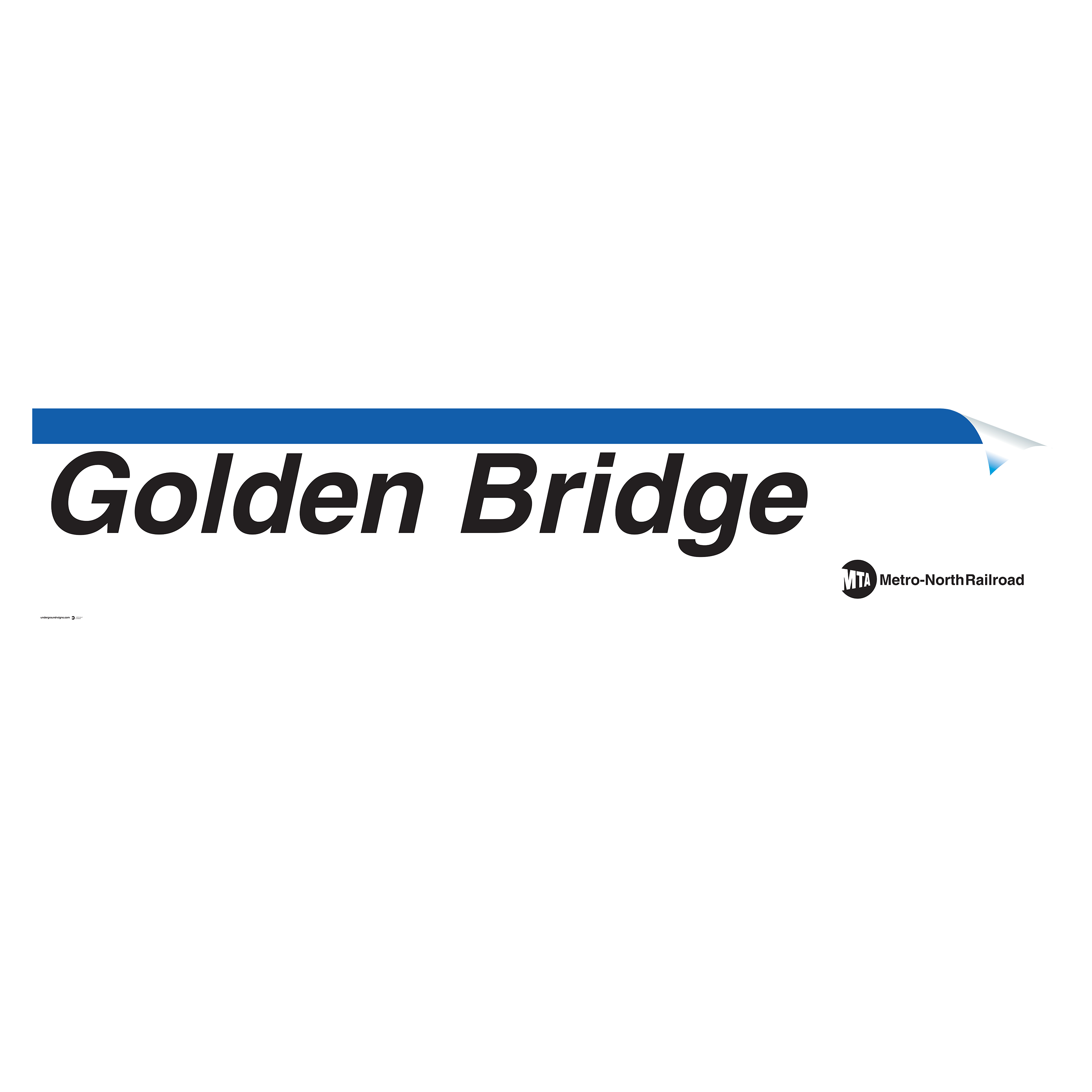 Goldens Bridge Sign