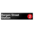 Bergen Street (2 3) Sign