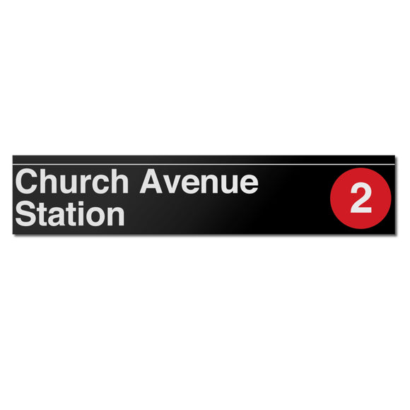 Church Avenue (2 5) Sign