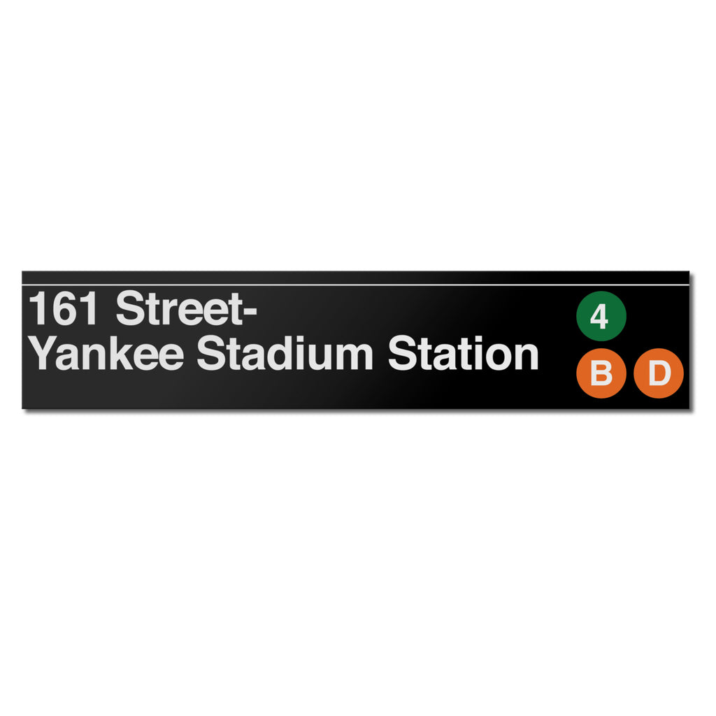 MTA 161 Street / Yankee Stadium Sign – Transit Gifts