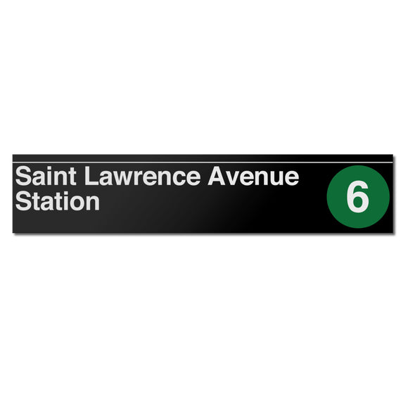 Saint Lawrence Avenue Sign