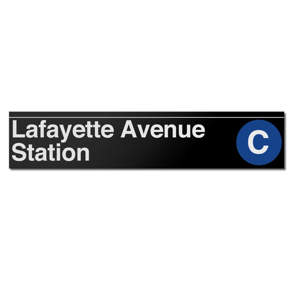 Lafayette Avenue (C) Sign