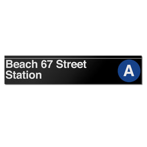 Beach 67 Street Sign