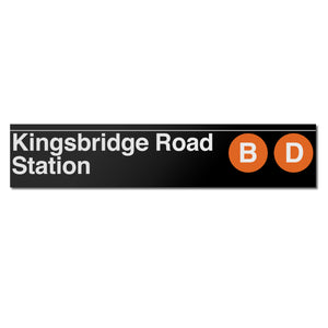 Kingsbridge Road (B D) Sign
