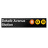 DeKalb Avenue (B Q R) Sign