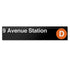 9 Avenue (D) Sign