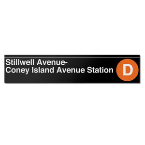 Coney Island Avenue / Stillwell Avenue Sign