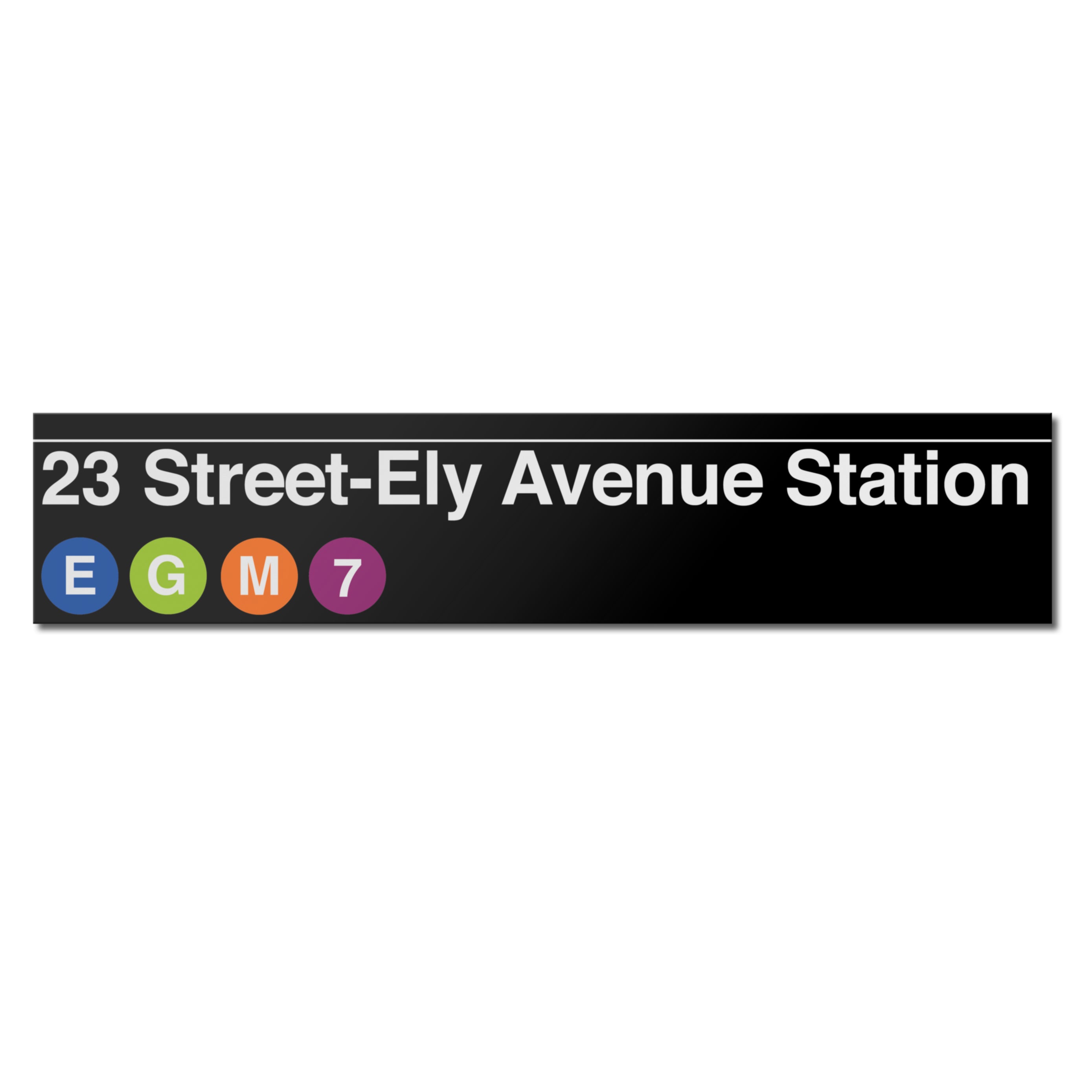 Ely Avenue / 23 Street Sign