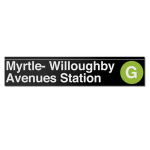 Myrtle / Willoughby Avenues Sign