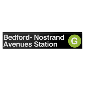 Bedford / Nostrand Avenues (G) Sign