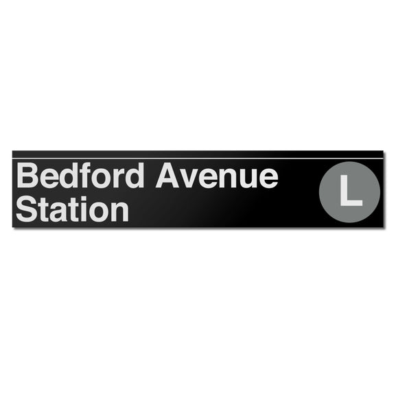 Bedford Avenue (L) Sign