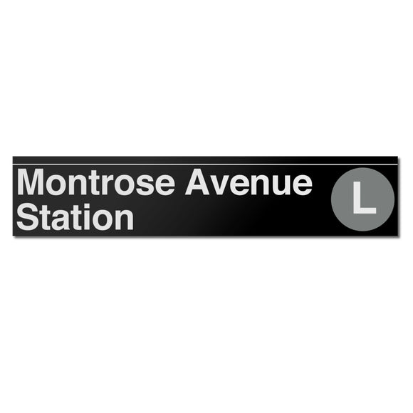 Montrose Avenue Sign