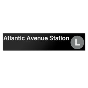 Atlantic Avenue (L) Sign