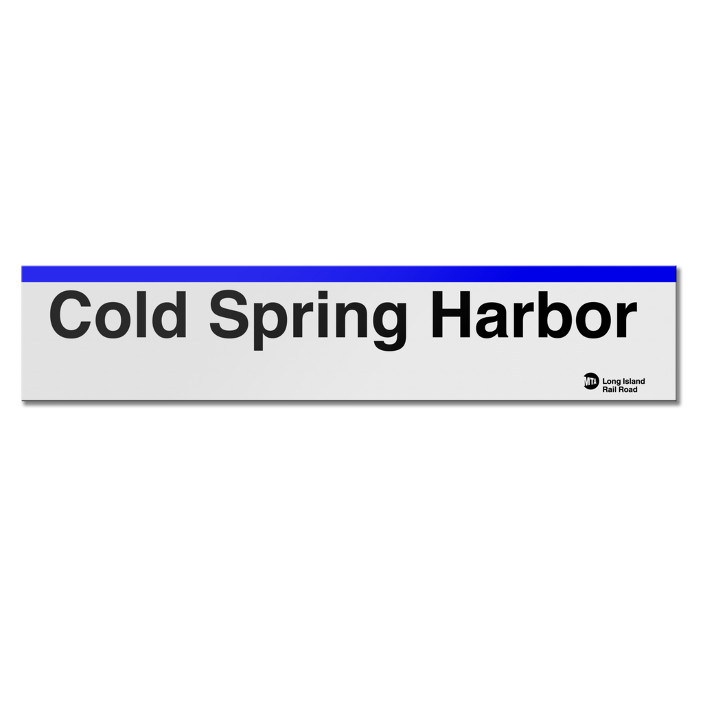 LIRR Cold Spring Harbor Sign Transit Gifts