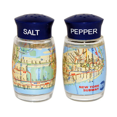 Subway Map Salt & Pepper Shakers