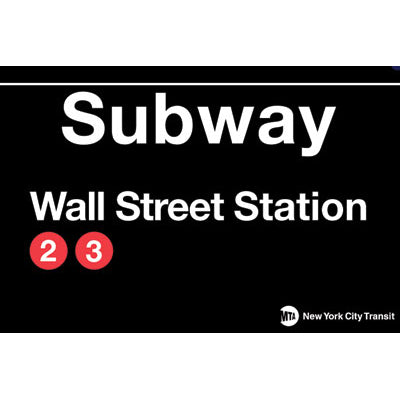 Wall Street Subway Magnet