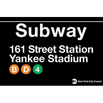 Yankee Stadium Subway Magnet