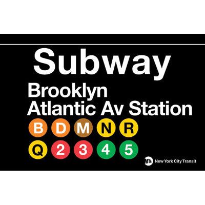 Brooklyn/Atlantic Ave Subway Magnet