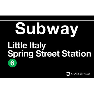 Little Italy Subway Magnet