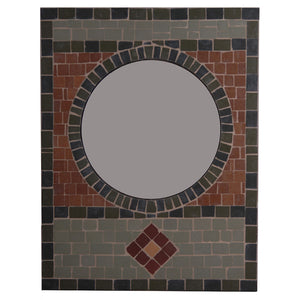 Round Mirror (9" x 12") Mosaic Tile