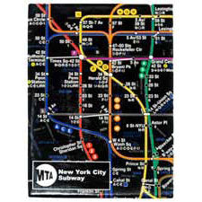 Subway Map - Black Magnet