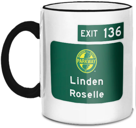 Linden / Roselle (Exit 136) Mug