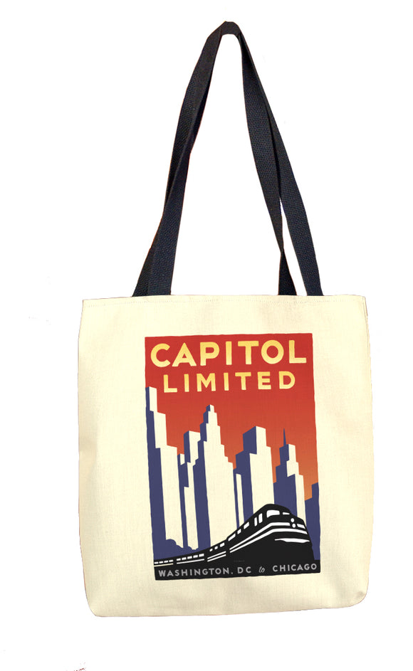 Capitol Limited (Washington DC to Chicago) Tote Bag