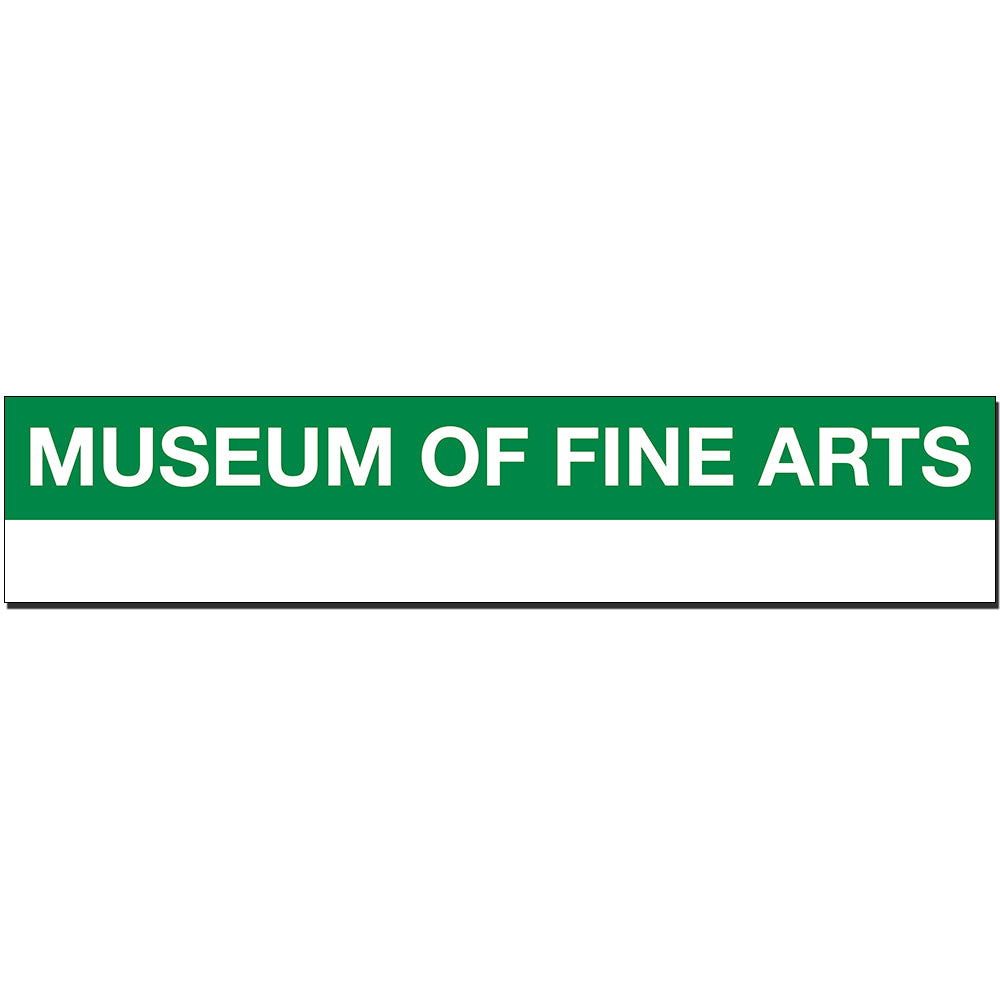 Museum of Fine Arts Sign Transit Gifts