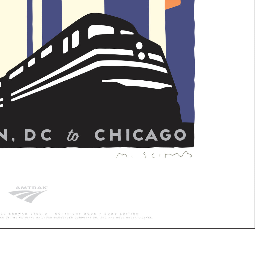 Michael Schwab Cardinal (NYC to Chicago) Magnet – Transit Gifts