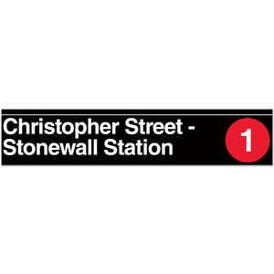 Christopher Street - Stonewall Station Sign