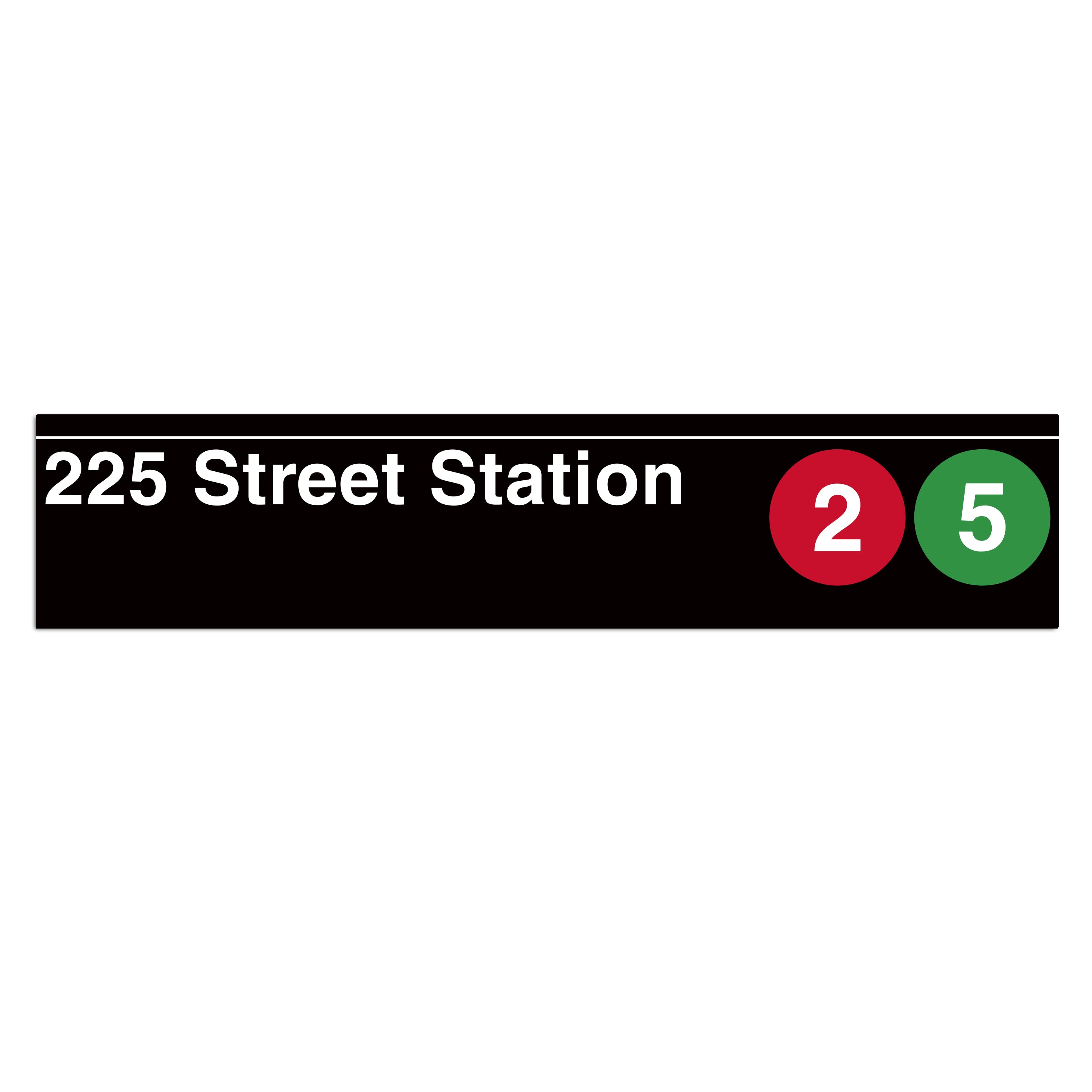 New York Subway 225 Street Sign – Transit Gifts